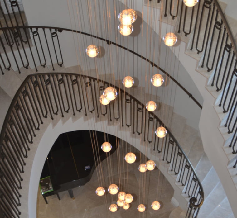 Lobby Chandelier - Executive Home